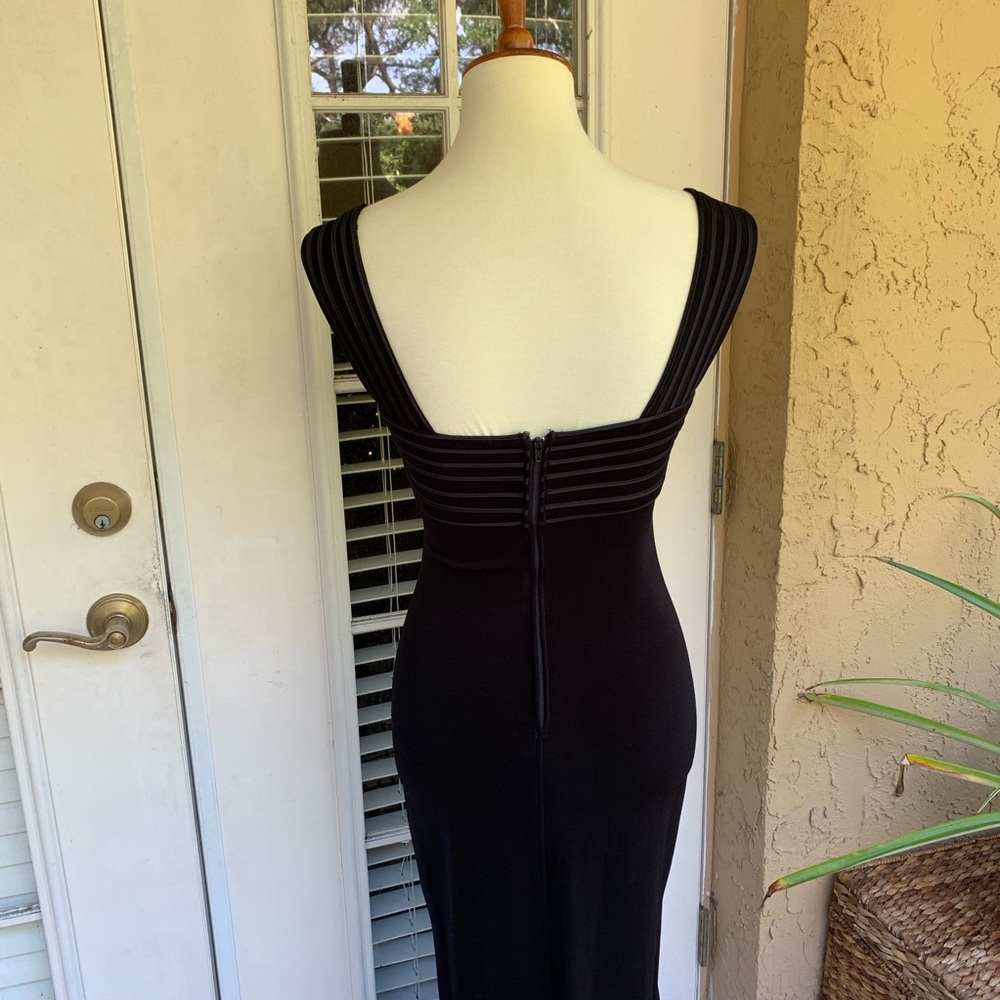 Black Cache Full Length Dress - Picture 4 of 8